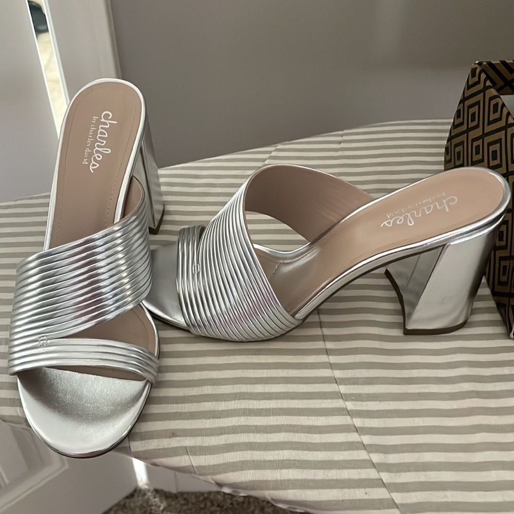 Charles David Block Heel Mules - image 2